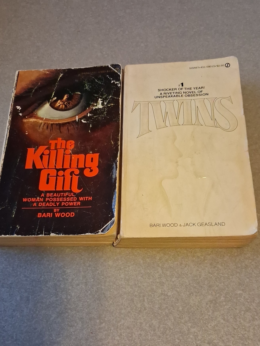 Vintage Paperback Book Set - The Killing Gift & Twins